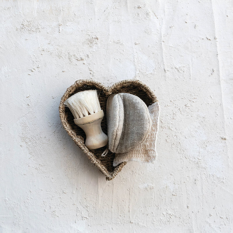 Heart Shaped Basket, FEEL AT HOM , , Creative Co-Op @feelathom