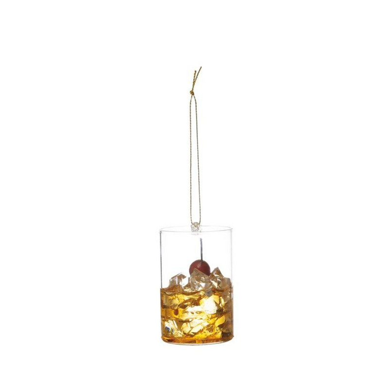 Glass Cocktail Ornament, FEEL AT HOM , , Creative Co-Op @feelathom