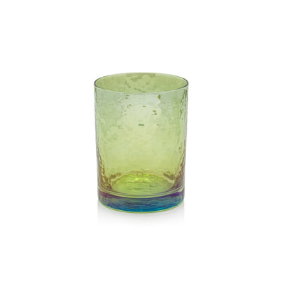 Aperitivo Rock Glass- Luster Green, FEEL AT HOM , , Zodax @feelathom