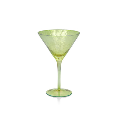Aperitivo Martini Glass - Luster Green, FEEL AT HOM , , Zodax @feelathom