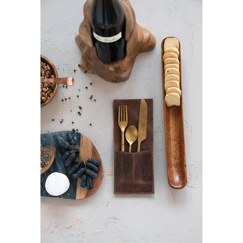Leather Cutlery Sleeves, FEEL AT HOM , , Creative Co-Op @feelathom