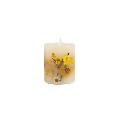 Flameless Floral Candle - Small, FEEL AT HOM , , Creative Co-Op @feelathom