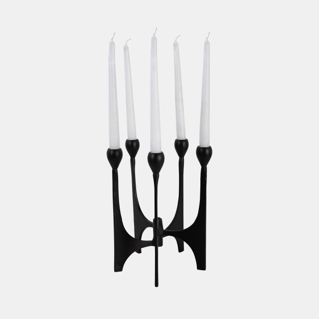 Metal 5-taper Candelabra, FEEL AT HOM , , Sagebrook Home @feelathom
