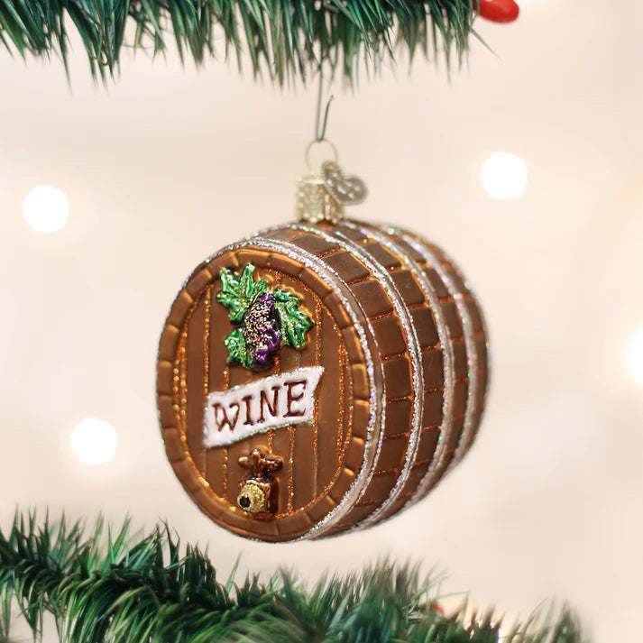 Wine Barrel Ornament