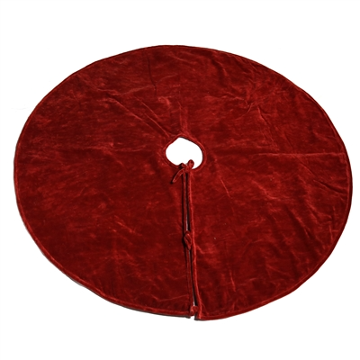 Velvet Tree Skirt - Red