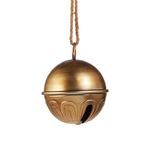 7" Gold Sleigh Bell Ornament