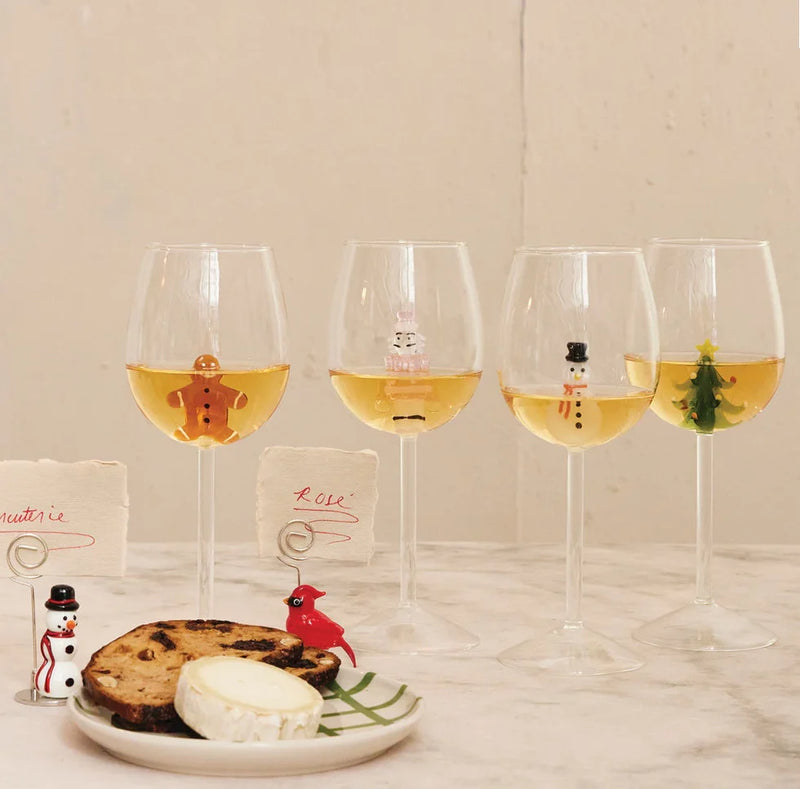 16 oz Holiday Wine Glass
