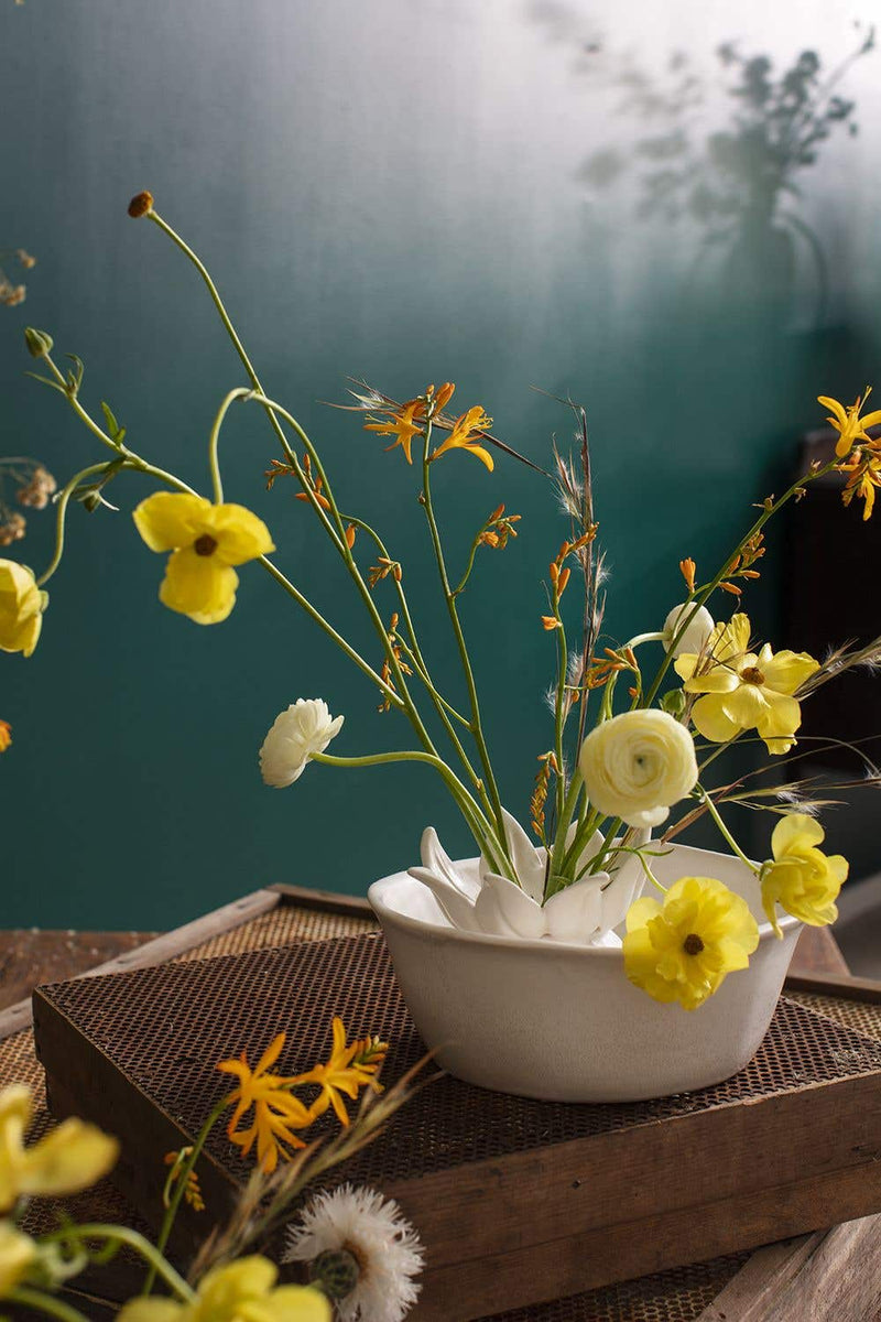 Dahlia Ceramic Bowl, FEEL AT HOM , , Accent Decor @feelathom