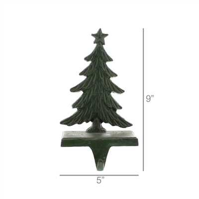 Christmas Tree Cast Iron Stocking Holder