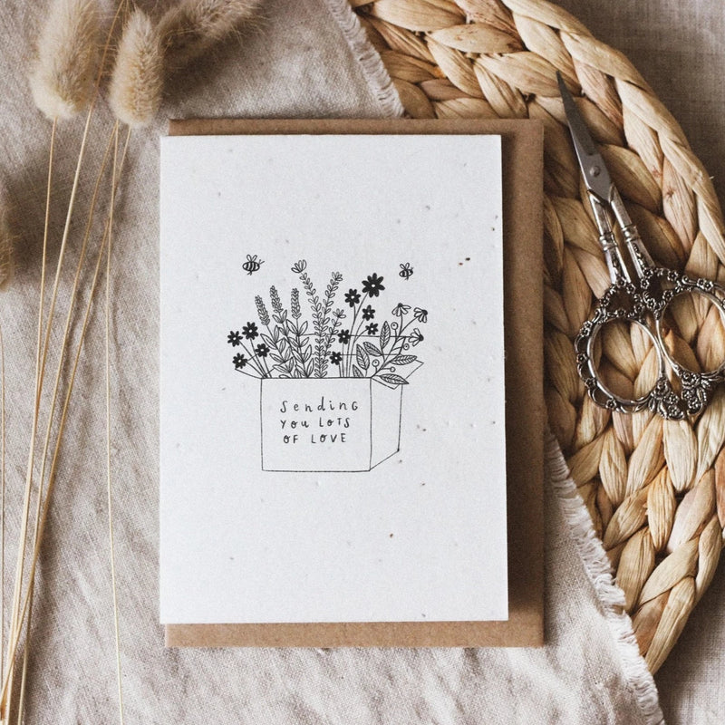 Sending Love Plantable Seed Card, FEEL AT HOM , , Bobella Co. @feelathom
