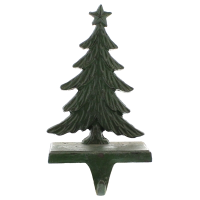 Christmas Tree Cast Iron Stocking Holder