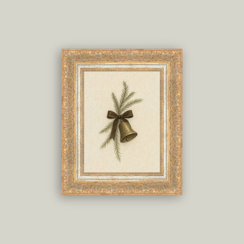 Bell with Pine Art 10x12