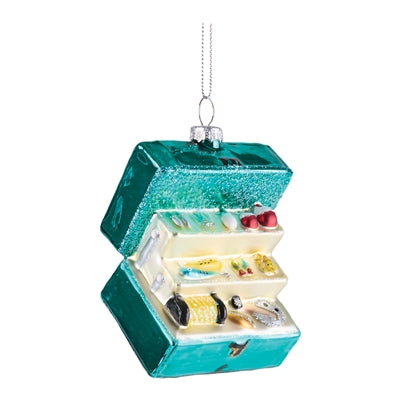 Glass Tackle Box Ornament