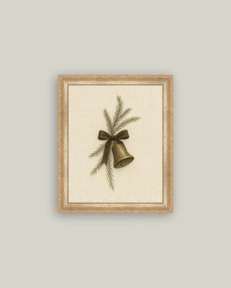 Bell with Pine Art 10x12