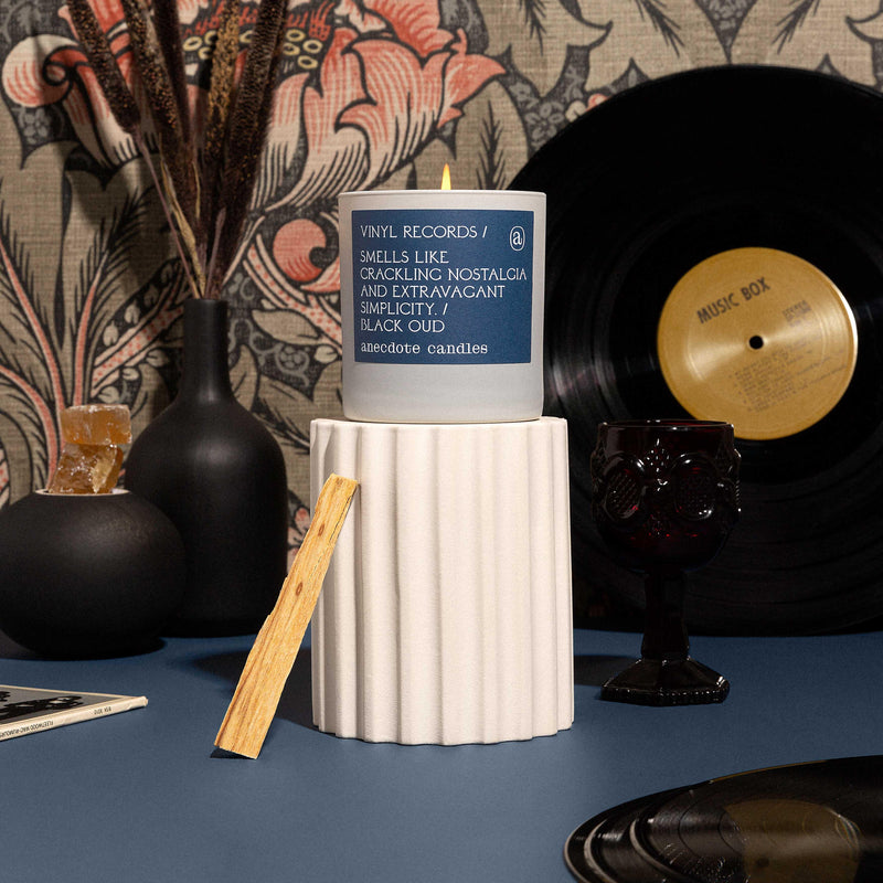 Vinyl Records Candle