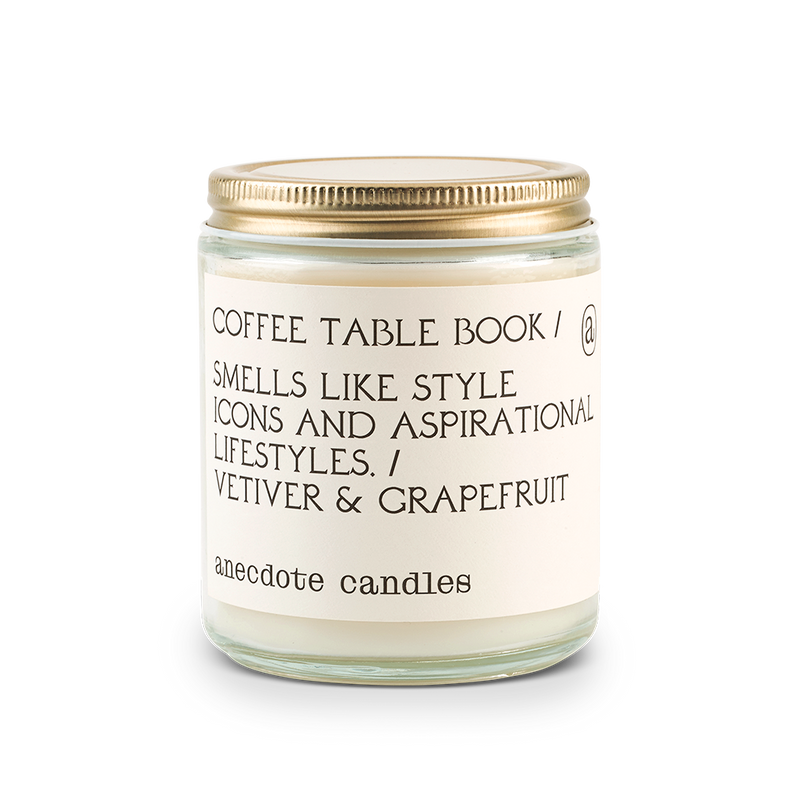 Coffee Table Book Candle