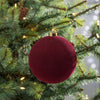 Burgundy Flocked Ornament