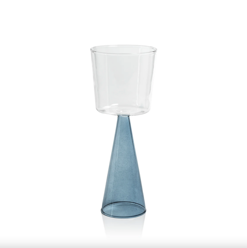 Veneto Wine Glass Blue, FEEL AT HOM , , Zodax @feelathom