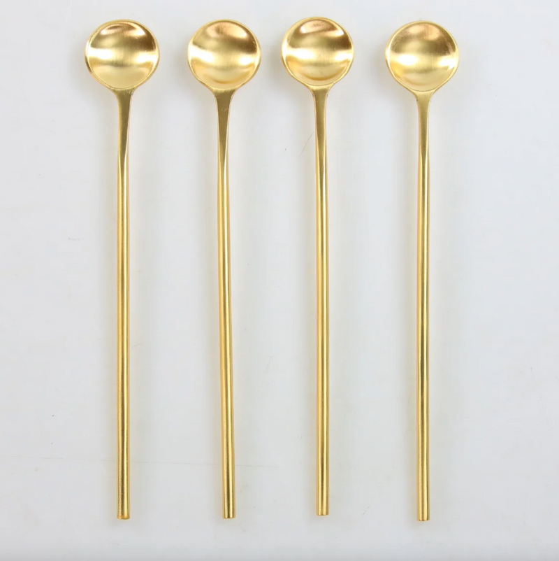 Gold Thin Long Spoon, FEEL AT HOM , , Be Home @feelathom