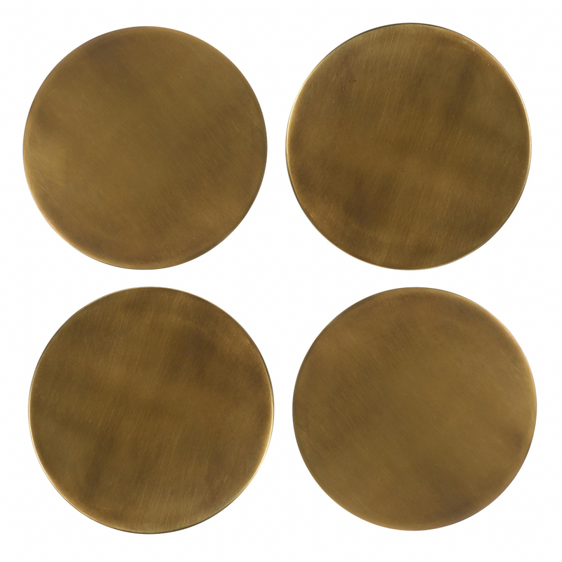 Brass Coaster Set