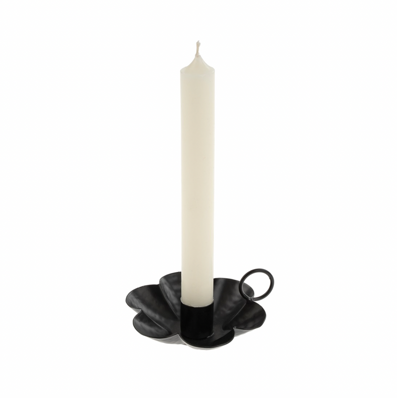 Iron Daisy Candle Holder