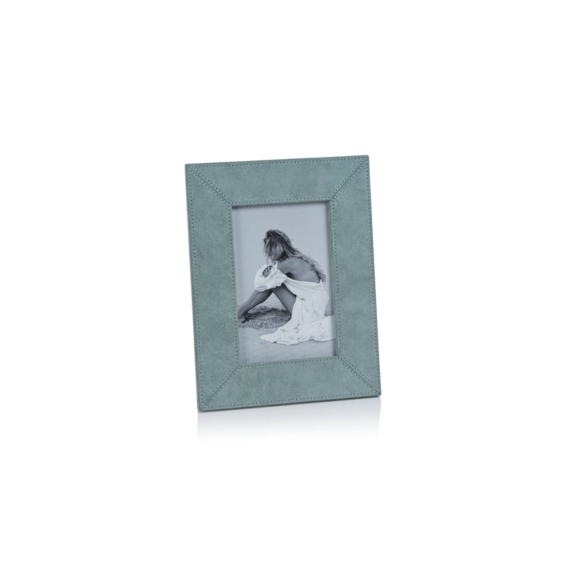 4x6 French Blue Suede Photo Frame