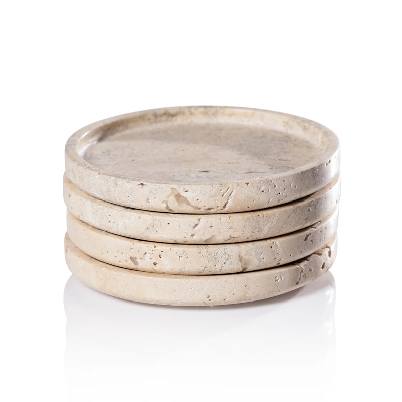 Marble Coaster - Travertine