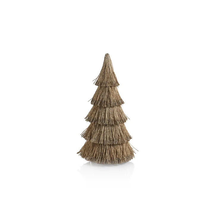 Abaca Rope Tree, Champagne Glitter