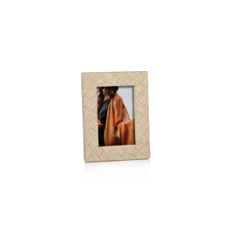 4x6 Woven Raffia Photo Frame