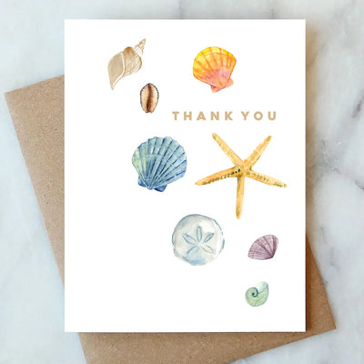 Shells Thank You Card, FEEL AT HOM , , Abigail Jayne Design @feelathom