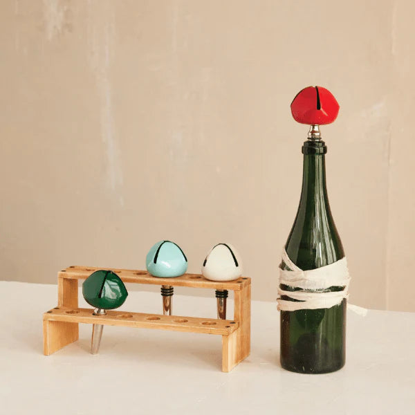 Metal Jingle Bell Bottle Stopper
