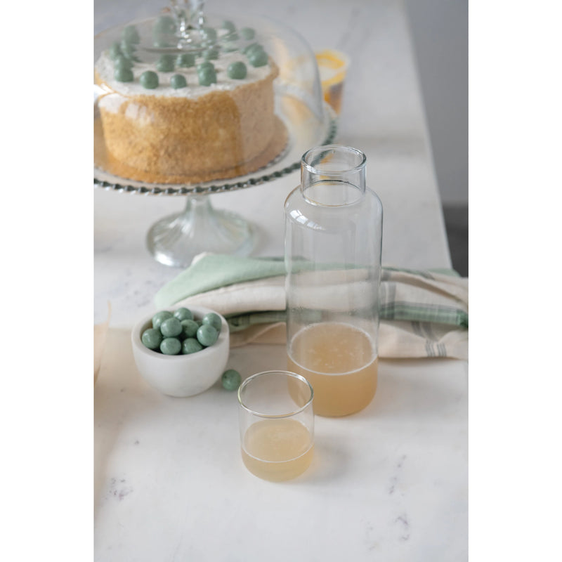 Decanter with Drinking Glass, Set of 2, FEEL AT HOM , Kitchen, Creative Co-Op @feelathom