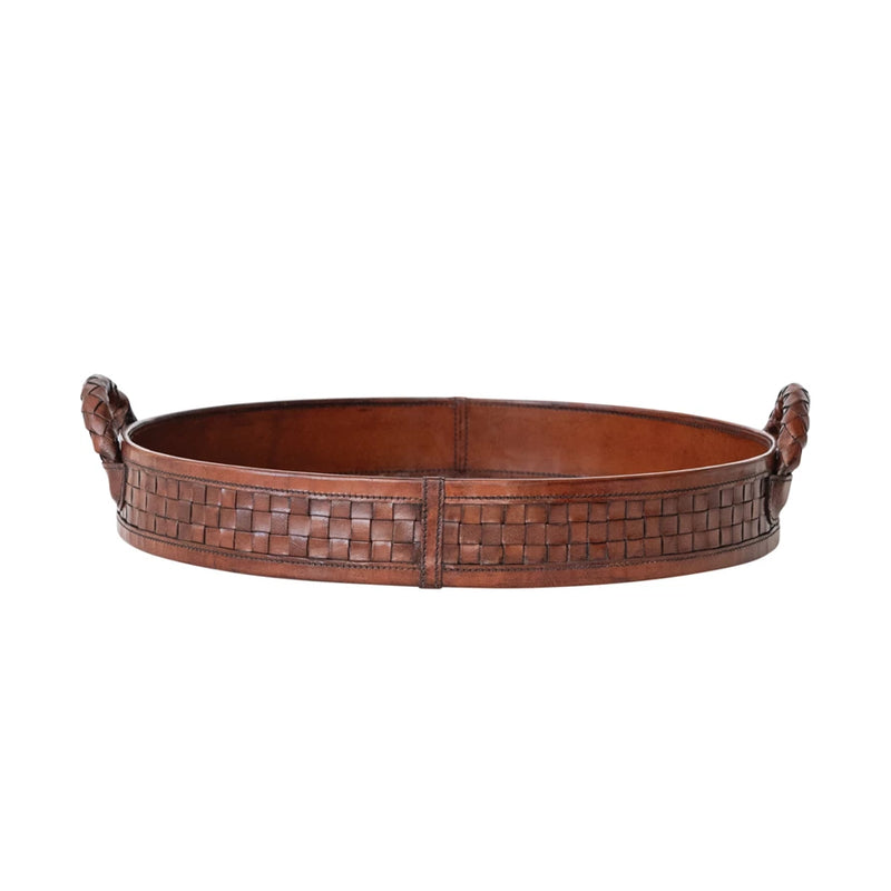 Braided Leather Tray