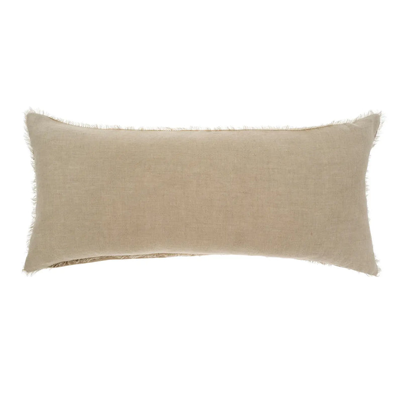 14x31 Lina Linen Pillow Driftwood, FEEL AT HOM , , Indaba @feelathom