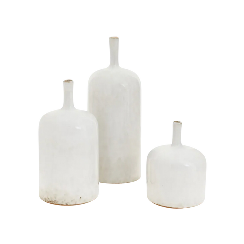 Cream Bottle Vase