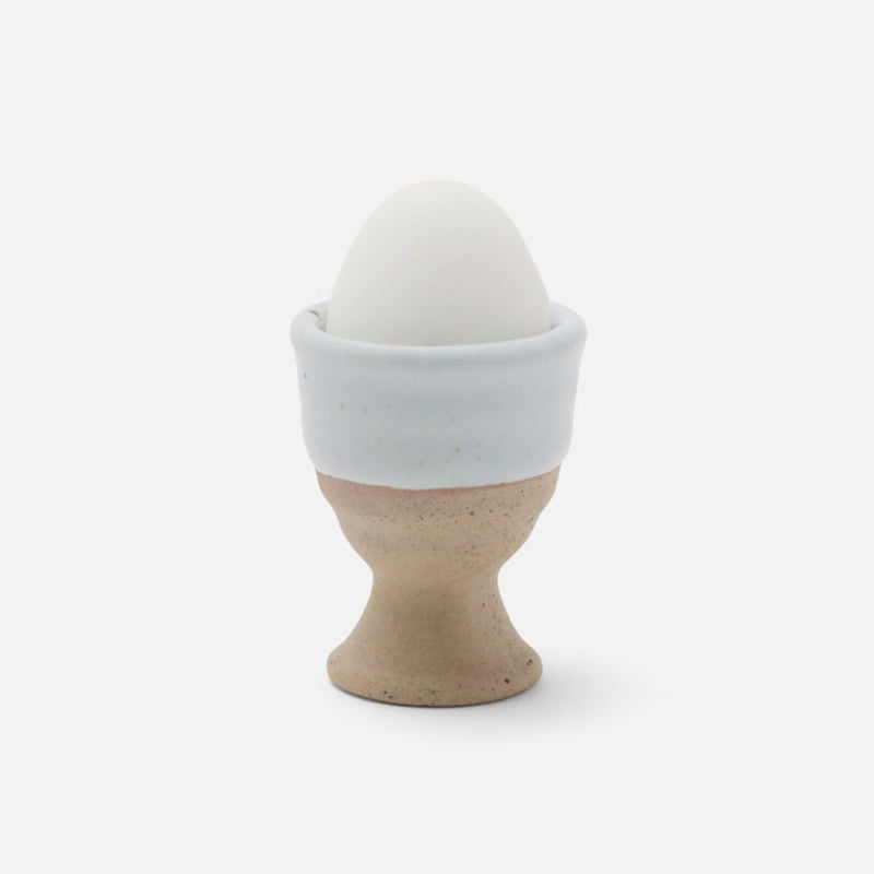White Salt Glaze Egg Cup, FEEL AT HOM , , Blue Pheasant @feelathom
