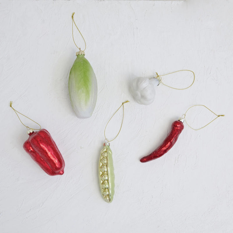 Glass Chili Pepper Ornament, FEEL AT HOM , Seasonal & Holiday Decorations, Creative Co-Op @feelathom