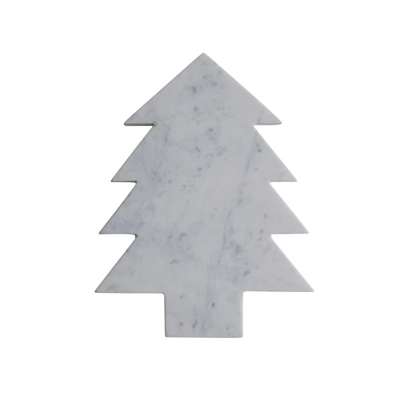Marble Tree Shaped Cheese/Cutting Board, FEEL AT HOM , Seasonal & Holiday Decorations, Creative Co-Op @feelathom