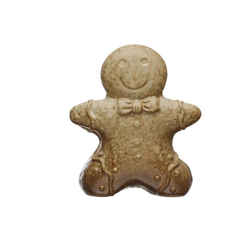 Stoneware Gingerbread Man Sponge Holder, FEEL AT HOM , Seasonal & Holiday Decorations, Creative Co-Op @feelathom