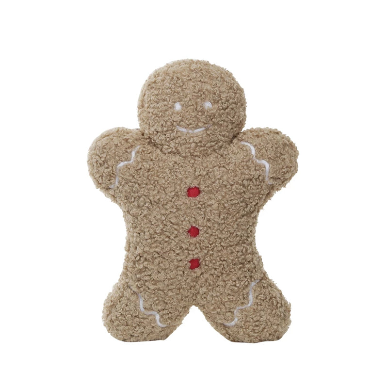 Bouclé Gingerbread Man Pillow