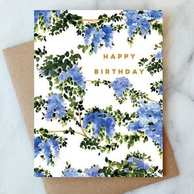 Wisteria Birthday Card, FEEL AT HOM , , Abigail Jayne Design @feelathom