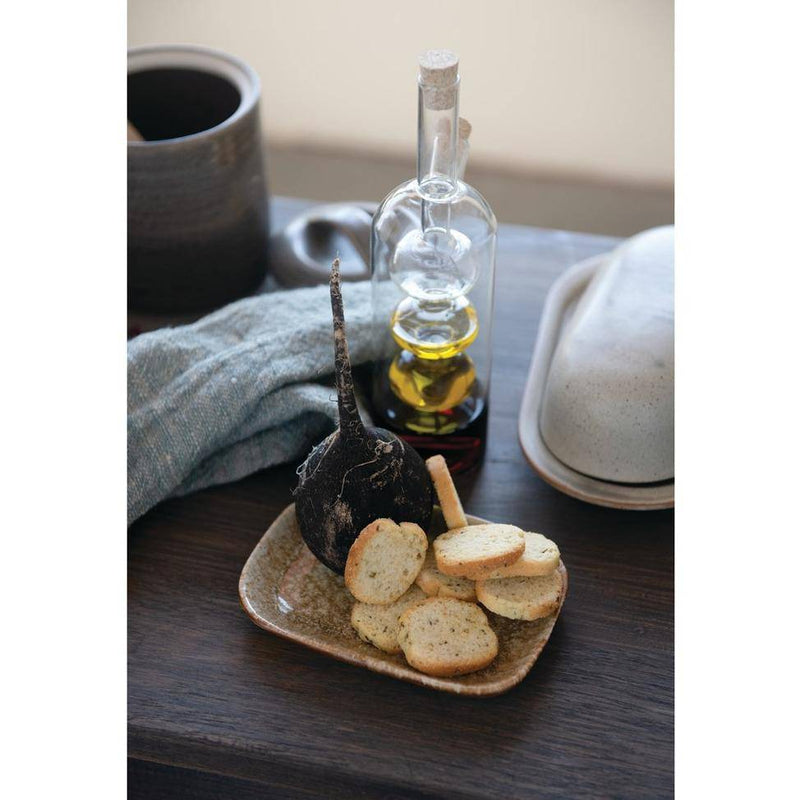 Hand-Blown Glass Oil + Vinegar Cruet, HOM , Kitchen, Creative Co-Op @feelathom