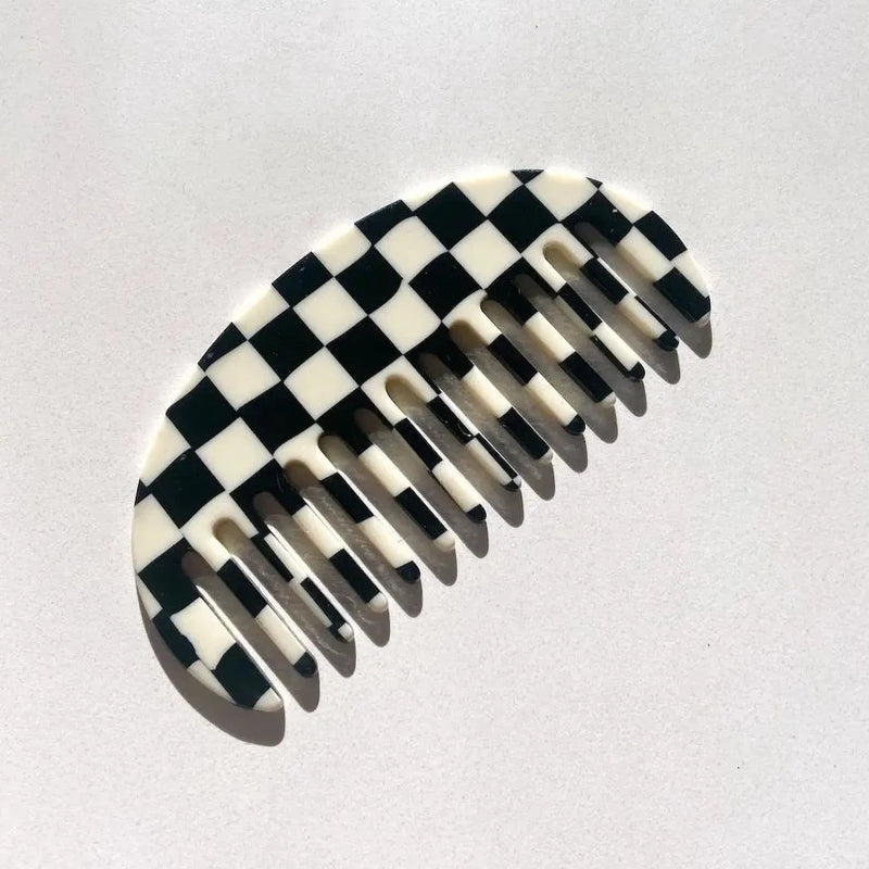 Curved Checkered Comb, FEEL AT HOM , , Solar Eclipse @feelathom