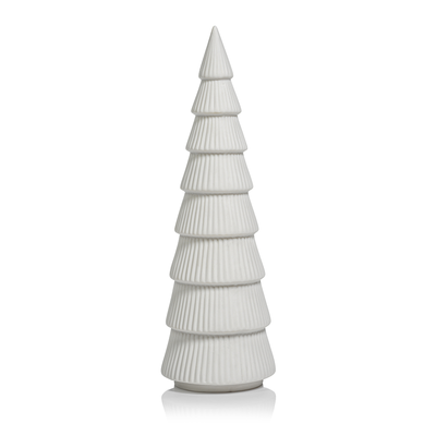 White Ceramic Tall Holiday Tree, HOM , Seasonal & Holiday Decorations, Zodax @feelathom