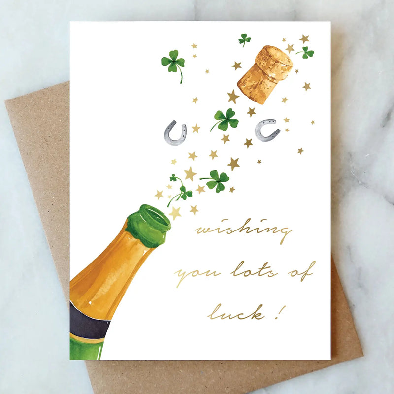 Charms Wishing You Luck Card, FEEL AT HOM , Card, Abigail Jayne Design @feelathom