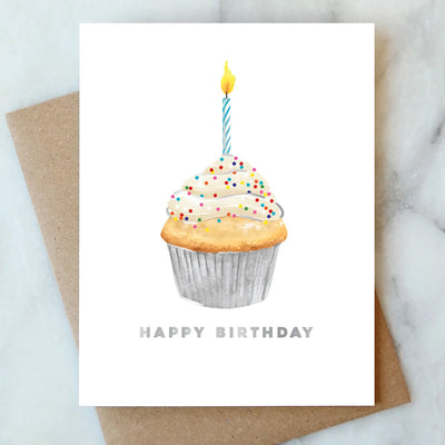 Cupcake Birthday Card, FEEL AT HOM , Card, Abigail Jayne Design @feelathom