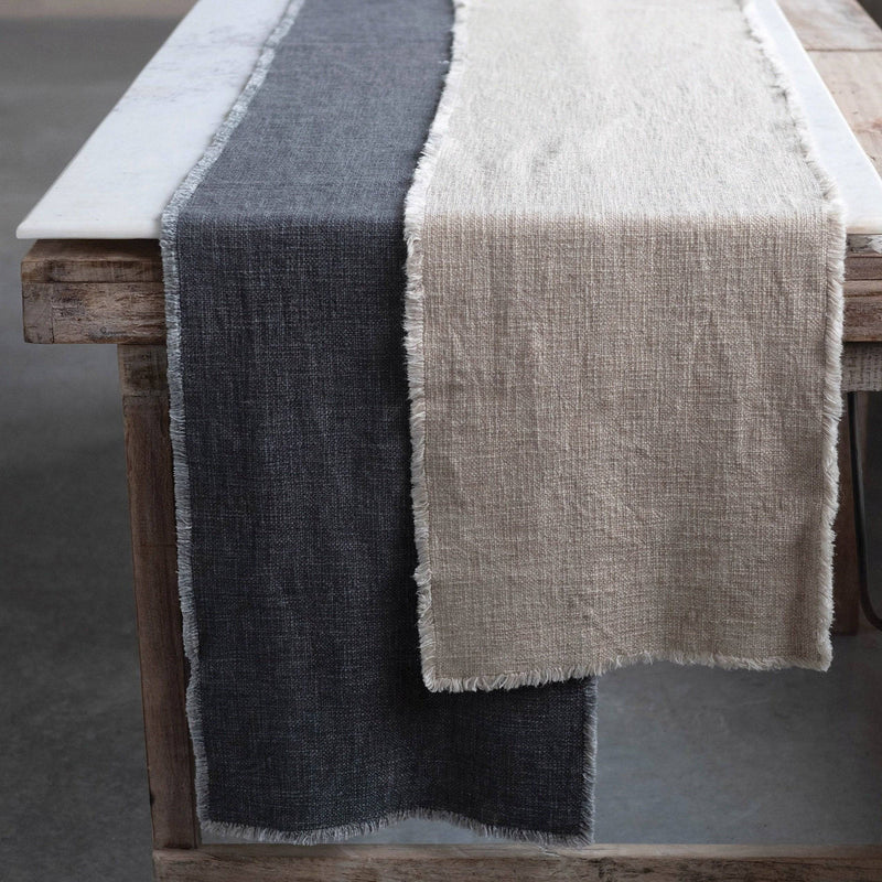 Linen Blend Table Runner, HOM , Kitchen, Creative Co-Op @feelathom