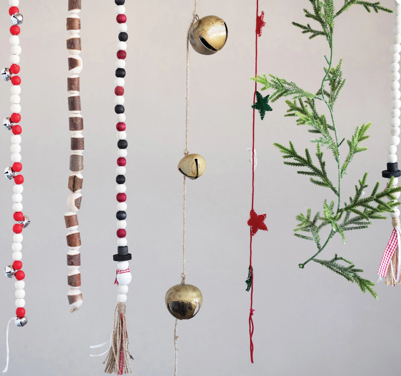 Gold Jingle Bell Garland, HOM , Seasonal & Holiday Decorations, Creative Co-Op @feelathom