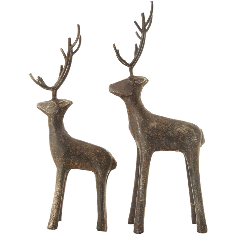 Cast Iron Standing Deer - Large, HOM , Seasonal & Holiday Decorations, Creative Co-Op @feelathom