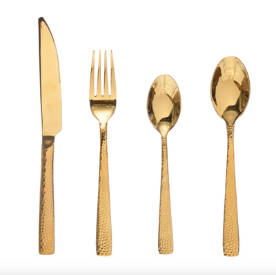 Gold Cutlery Set of 4, HOM , , HOM  @feelathom